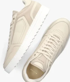 beige nubikk lage sneakers cliff cane