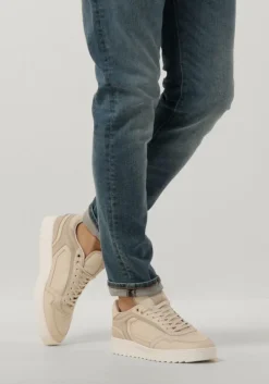 beige nubikk lage sneakers cliff cane