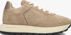 beige nubikk lage sneakers rose nomad fur