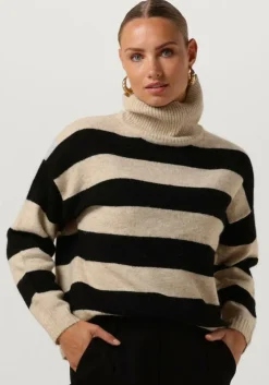 beige object coltrui objminna l/s rollneck knit pullover noos