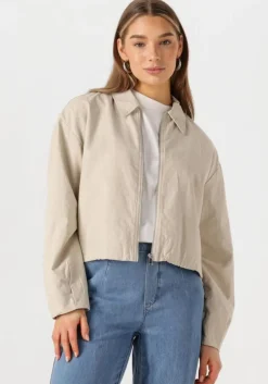 beige object jack objviggo re bomber jacket