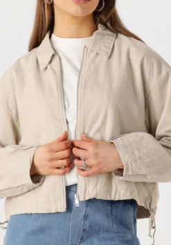 beige object jack objviggo re bomber jacket