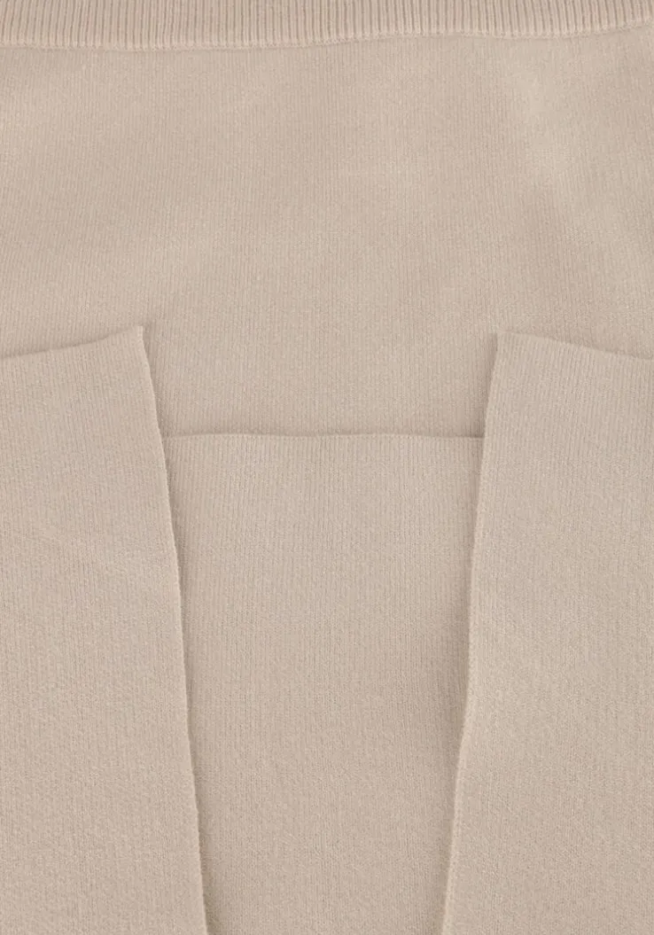 beige object midirok objreynard hw knit skirt