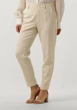 beige object pantalon objlisa slim pant