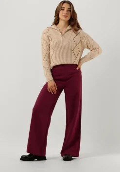 beige object trui kelly l/s knit pullover