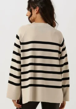 beige object trui objester ls knit top