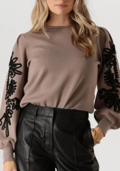 beige object trui objjoana l/s knit pullover