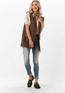 beige object trui reynard 2/4 knit pullover