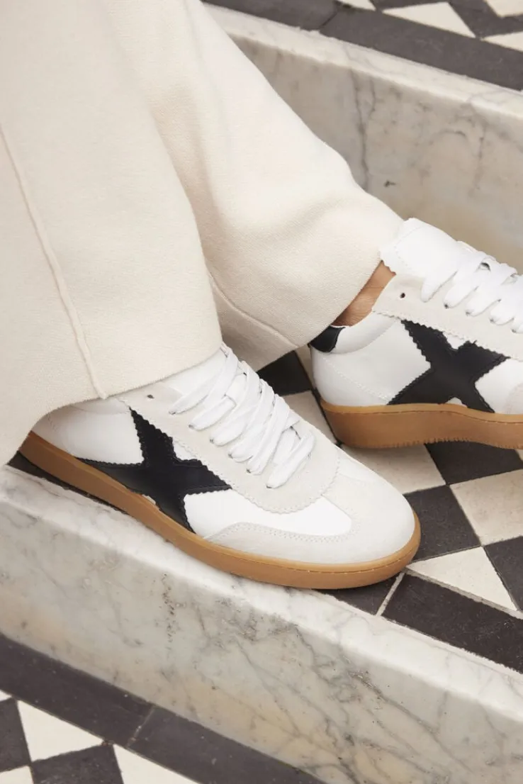 beige omoda atelier lage sneakers x bo - mesia