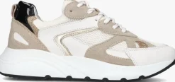 beige omoda lage sneakers cibel