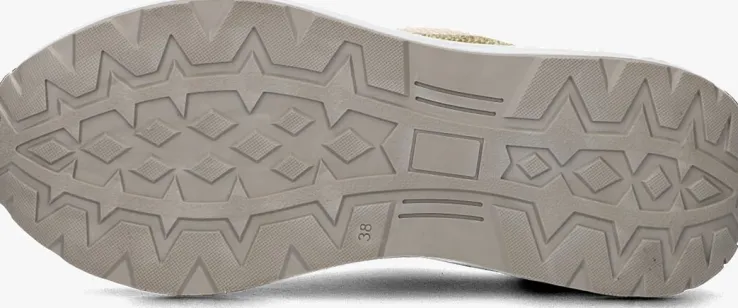 beige omoda lage sneakers triangle