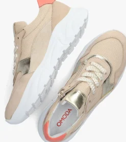 beige omoda lage sneakers fiene