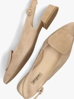beige paul green slingbacks 6090