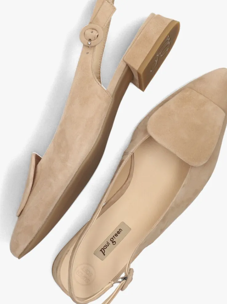 beige paul green slingbacks 6090