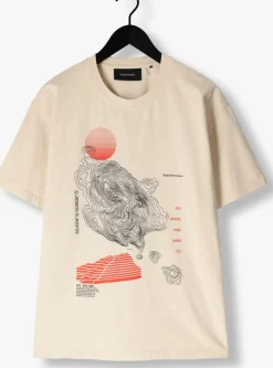 beige peak performance t-shirt m graphic tee