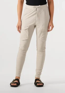 beige penn & ink cargobroeken trousers s25m-cargo