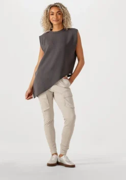 beige penn & ink cargobroeken trousers s25m-cargo