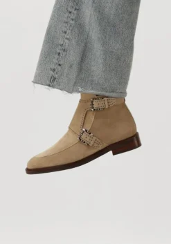 beige pertini enkellaarsjes 13476