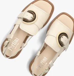 beige pertini platte sandalen 35151