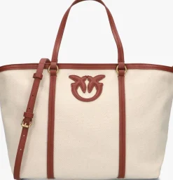 beige pinko shopper miranda shopper classic