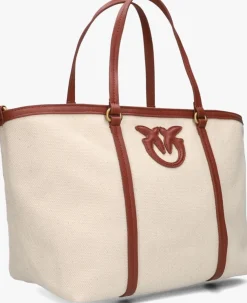 beige pinko shopper miranda shopper classic