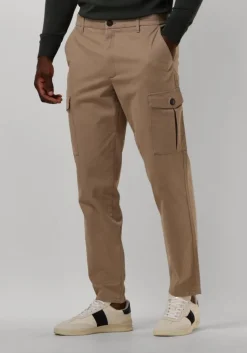 beige plain cargobroeken hugopl 820