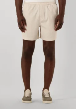 beige plain korte broek turipl shorts
