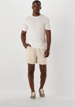 beige plain korte broek turipl shorts