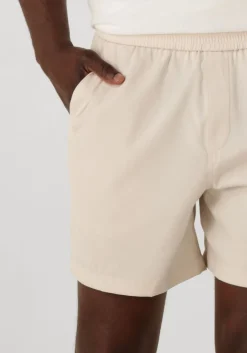 beige plain korte broek turipl shorts