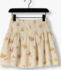 beige play up minirok printed jersey skirt