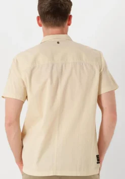 beige pme legend casual overhemd short sleeve shirt ctn bedford