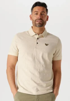 beige pme legend polo short sleeve polo jacquard jersey