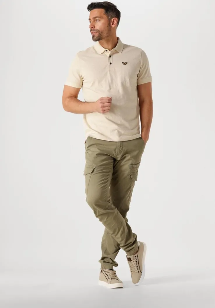 beige pme legend polo short sleeve polo jacquard jersey
