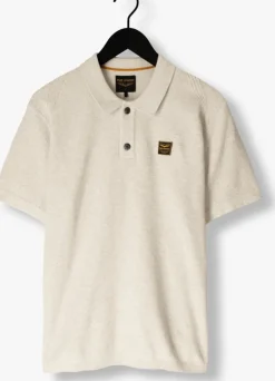 beige pme legend polo short sleeve polo knitted