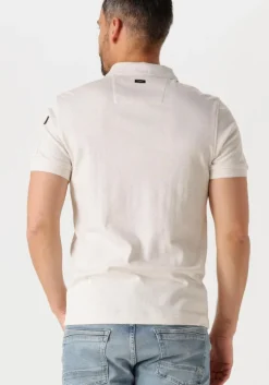 beige pme legend polo short sleeve polo interlock melange zip