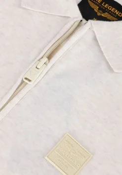 beige pme legend polo short sleeve polo interlock melange zip