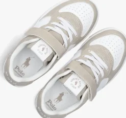 beige polo ralph lauren lage sneakers masters court ps