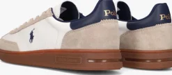 beige polo ralph lauren lage sneakers bedford sneakers low top lace