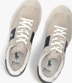 beige polo ralph lauren lage sneakers heritage area