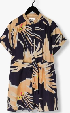 beige pom amsterdam mini jurk artisan dress