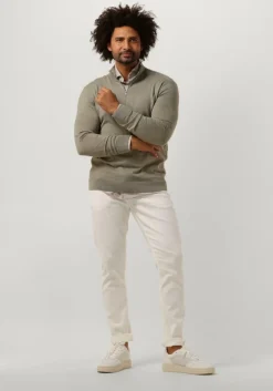 beige profuomo klassiek overhemd shirt x-cutaway japanese knitted