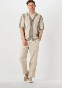 beige profuomo polo polo camp button th