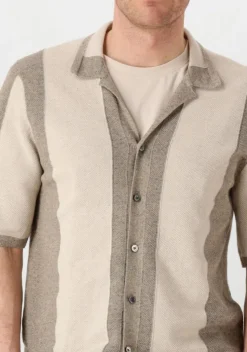 beige profuomo polo polo camp button th