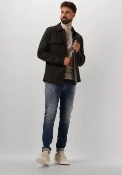 beige profuomo trui pullover half zip