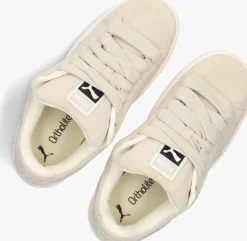 beige puma lage sneakers suede xl