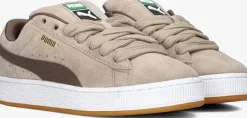 beige puma lage sneakers suede xl