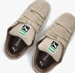 beige puma lage sneakers suede xl