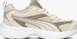 beige puma lage sneakers morphic earthy