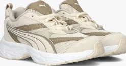 beige puma lage sneakers morphic earthy