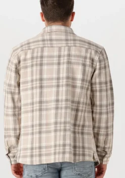 beige pure path overshirt regular fit longsleeve shirts
